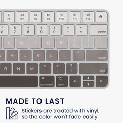 kwmobile Tastatur Aufkleber Englisch kompatibel mit Apple Magic Keyboard Wireless Keyboard Sticker - [dsg02] - Sonstiges