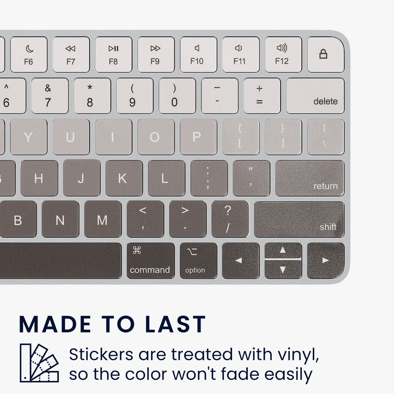kwmobile Keyboard Stickers English compatible with Apple Magic Keyboard Wireless Keyboard Sticker