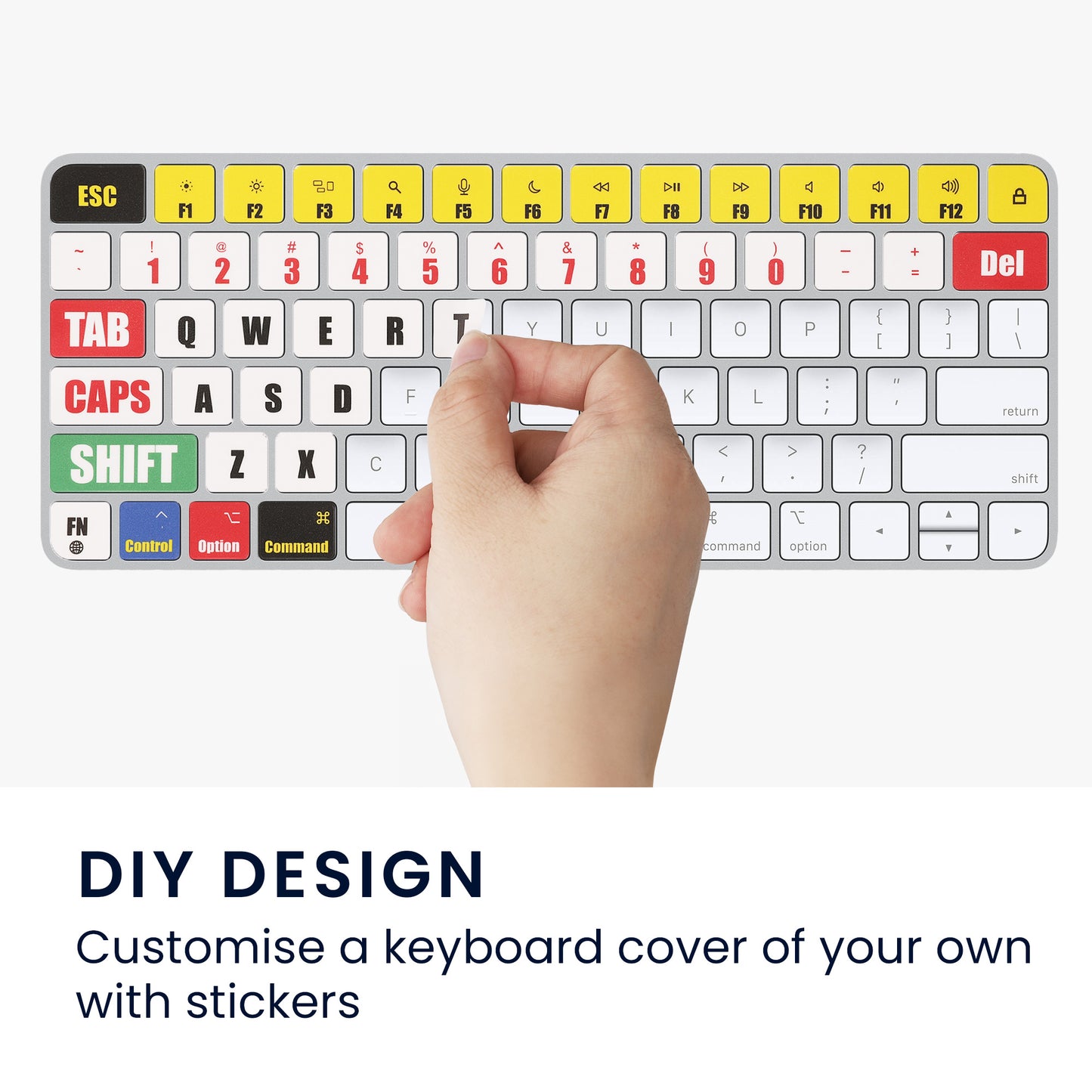 kwmobile Keyboard Stickers English compatible with Apple Magic Keyboard Wireless Keyboard Sticker