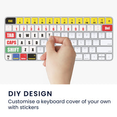 kwmobile Tastatur Aufkleber Englisch kompatibel mit Apple Magic Keyboard Wireless Keyboard Sticker - [dsg02] - Sonstiges