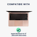 kwmobile Spanish Keyboard Stickers compatible with Apple MacBook Air 13" 2018 2019 2020 A1932 Keyboard Sticker Color Stickers for ES QWERTY Keyboard