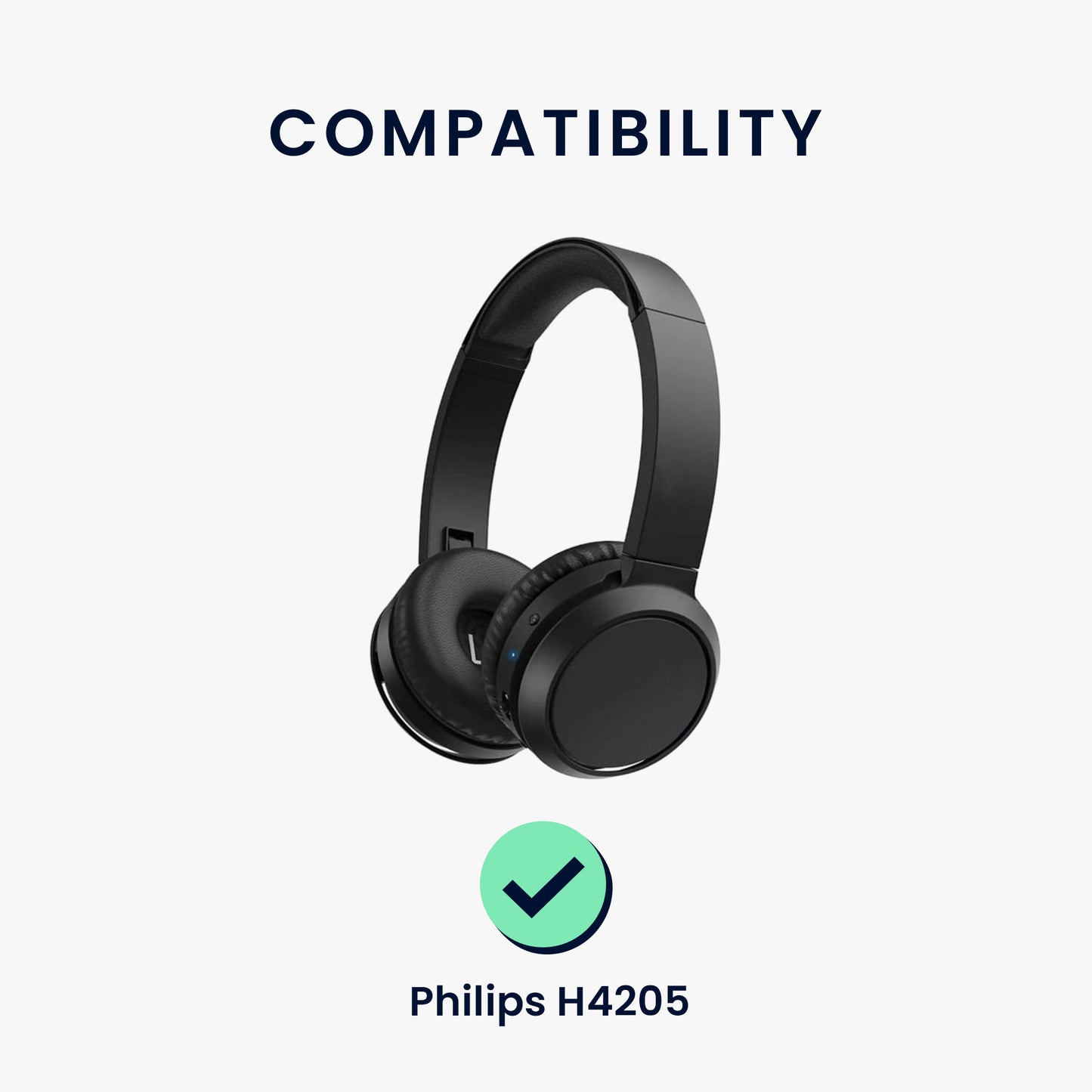 kwmobile Ear Pads for Philips H4205 Headphones Replacement Parts Over-Ear Headphones