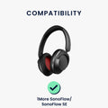 kwmobile Ear Pads for 1More SonoFlow / SonoFlow SE Ear Cushions Replacement Ear Pads Headphone Spare Parts Headphone Replacement Pads Over Ear Headphones