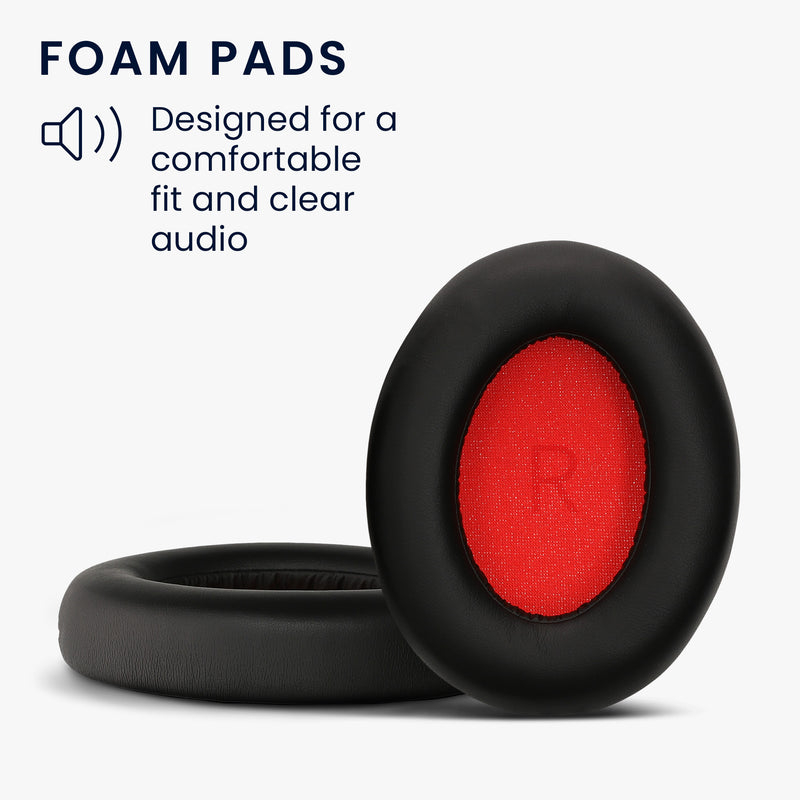 kwmobile Ear Pads for 1More SonoFlow / SonoFlow SE Ear Cushions Replacement Ear Pads Headphone Spare Parts Headphone Replacement Pads Over Ear Headphones