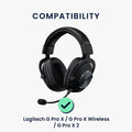 kwmobile Artificial Leather Ear Pads for Logitech G Pro X / G Pro X Wireless / G Pro X 2 Earpads Replacement Ear Cushions Headphone Spare Parts Headphone Replacement Pads with Cooling Effect