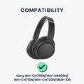 kwmobile Ear Pads for Sony WH-CH700N / WH-XB900N / WH-CH710N / WH-CH720N / MDR-10R Replacement Earpads with Cooling Effect