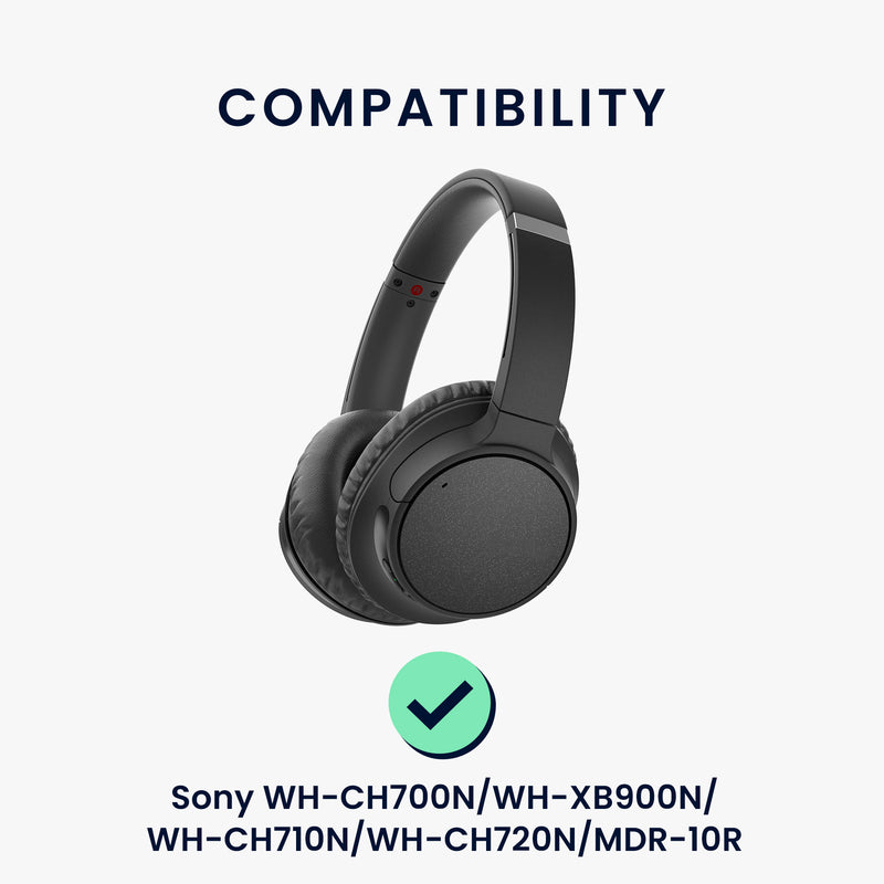 kwmobile Ear Pads for Sony WH-CH700N / WH-XB900N / WH-CH710N / WH-CH720N / MDR-10R Replacement Earpads with Cooling Effect