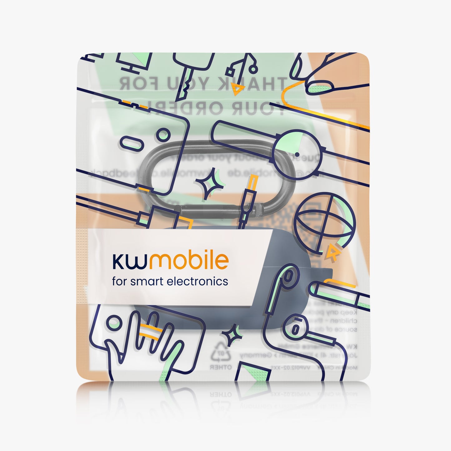 kwmobile Case Compatible with Samsung Galaxy Buds FE Headphone Protective Case Cover Shell Protector