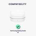 kwmobile Case Compatible with Samsung Galaxy Buds FE Headphone Protective Case Cover Shell Protector