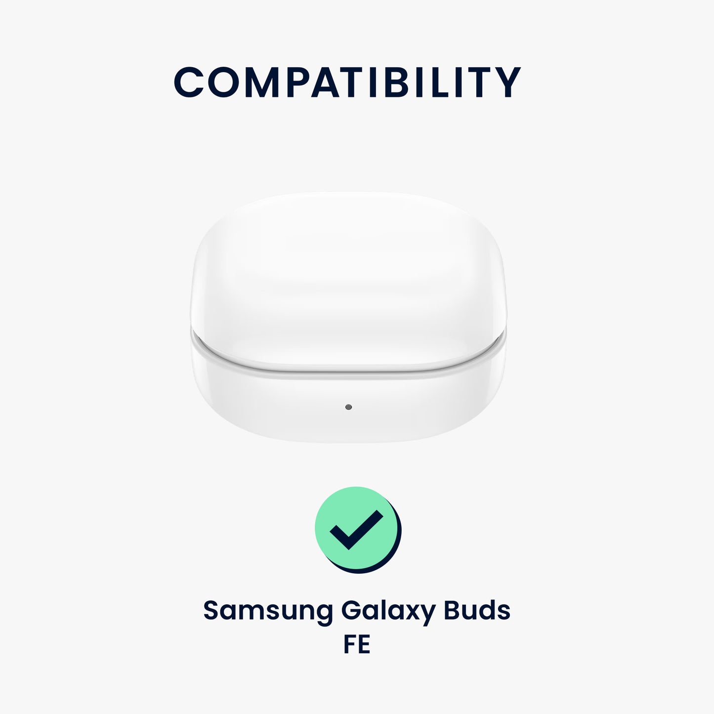 kwmobile Case Compatible with Samsung Galaxy Buds FE Headphone Protective Case Cover Shell Protector