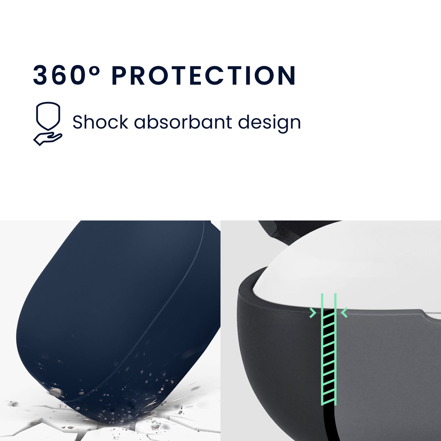 kwmobile Case Compatible with Samsung Galaxy Buds FE Headphone Protective Case Cover Shell Protector