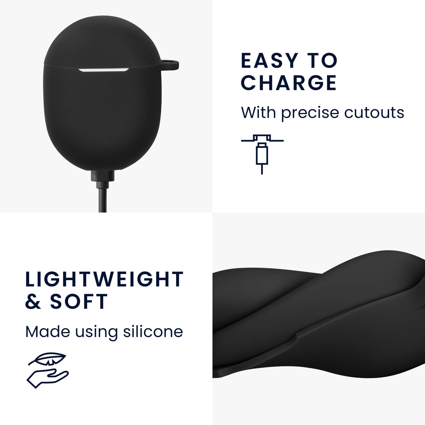 kwmobile Case compatible with Google Pixel Buds A Series Case - Headphone Case - Protective Cover
