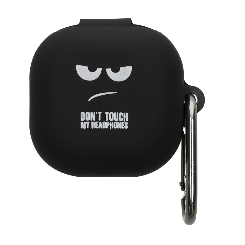 kwmobile Hülle kompatibel mit Samsung Galaxy Buds FE Hülle - Silikon Kopfhörer Schutzhülle Case Cover Weiß Schwarz Schwarz Weiß  [dsg02]