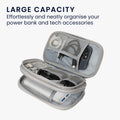 kwmobile Power Bank Protective Case compatible with Anker PowerCore 20000 / 20100 / 10000 / 13000 mAh Case - Bag for Mobile Charger - 17.5 x 8 cm Internal Dimensions