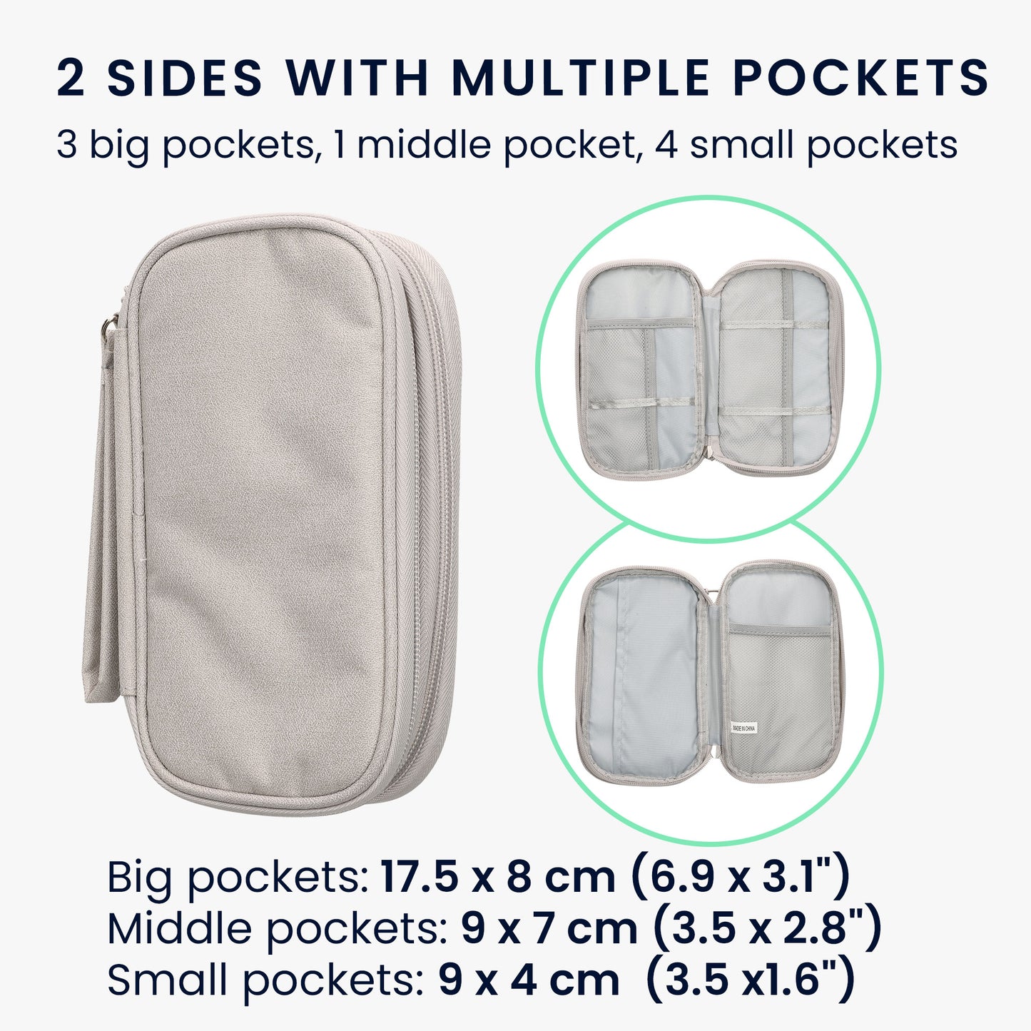 kwmobile Power Bank Protective Case compatible with Anker PowerCore 20000 / 20100 / 10000 / 13000 mAh Case - Bag for Mobile Charger - 17.5 x 8 cm Internal Dimensions