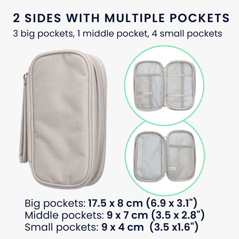 kwmobile Power Bank Protective Case compatible with Anker PowerCore 20000 / 20100 / 10000 / 13000 mAh Case - Bag for Mobile Charger - 17.5 x 8 cm Internal Dimensions