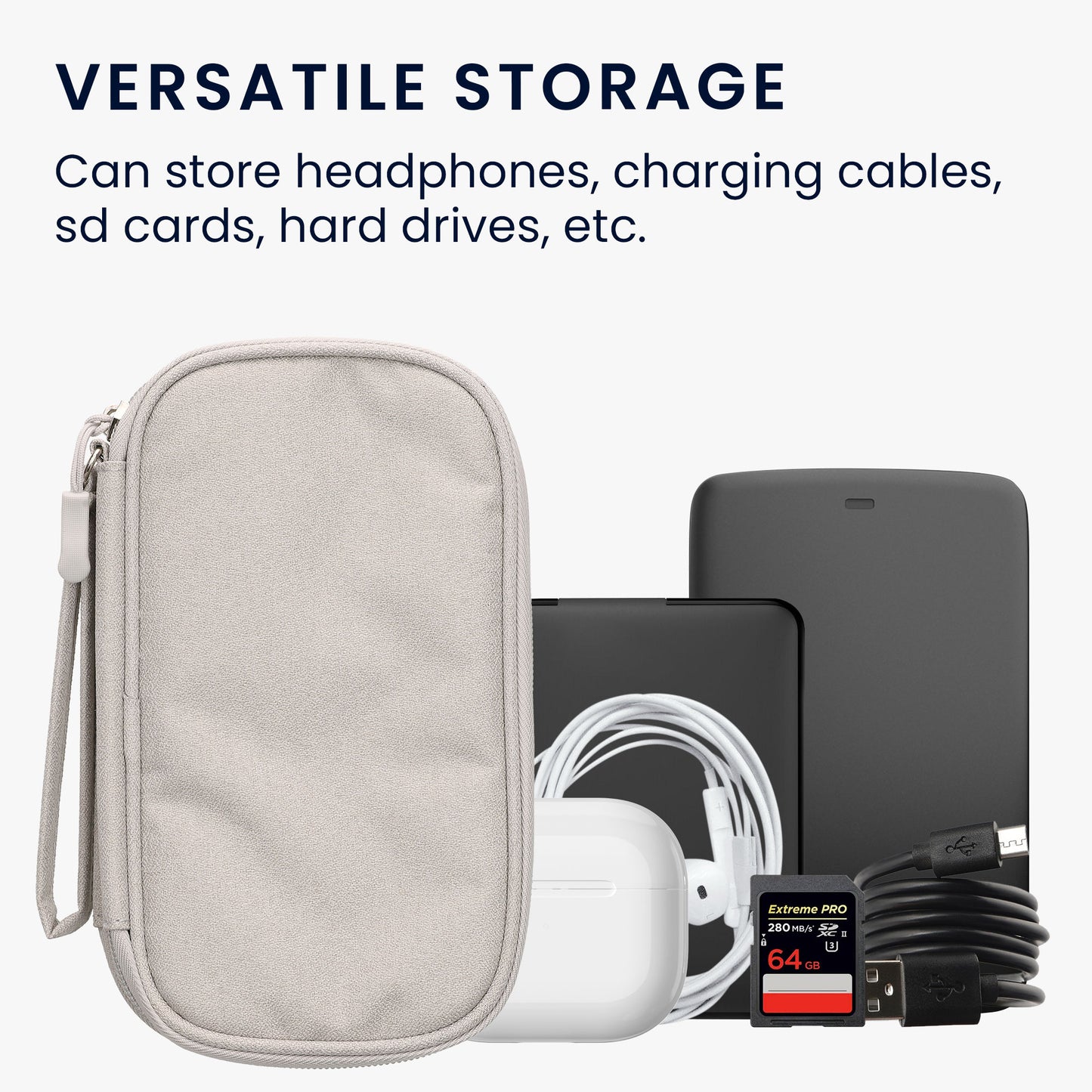 kwmobile Power Bank Protective Case compatible with Anker PowerCore 20000 / 20100 / 10000 / 13000 mAh Case - Bag for Mobile Charger - 17.5 x 8 cm Internal Dimensions