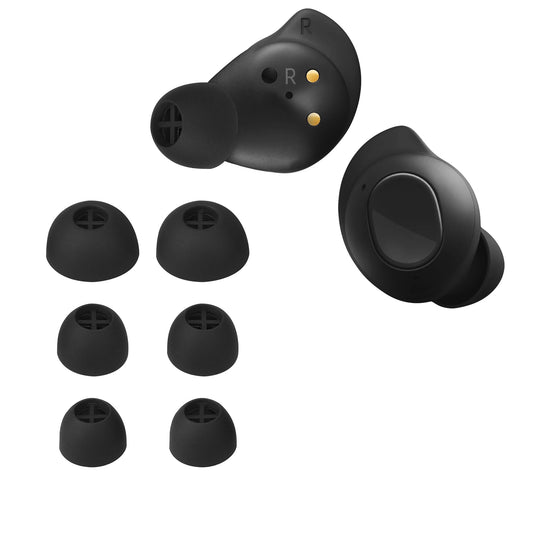 kwmobile 8x Ersatzpolster kompatibel mit Sennheiser MOMENTUM True Wireless 3 - 4 Größen - Silikon Ersatz Ohrstöpsel In-Ear Kopfhörer - Polster Schwarz  