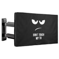 kwmobile 32" TV Abdeckung Outdoor - TV Abdeckung - Outdoor Fernsehabdeckung - Fernseher Hülle Bildschirmschutz - Schutzhülle wetterfest - Weiß Schwarz Weiß  [dsg01]