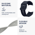 kwmobile Watch Strap for Samsung Galaxy Watch 6 / Watch 6 Classic - Fitness Tracker Band Set - Smartwatch Replacement Strap