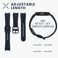 kwmobile Watch Strap for Samsung Galaxy Watch 6 / Watch 6 Classic - Fitness Tracker Band Set - Smartwatch Replacement Strap