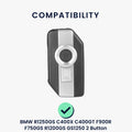 kwmobile Motorcycle Key Fob Cover compatible with BMW R1250GS C400X C400GT F900R F750GS R1200GS GS1250 Cover for Motorcycles