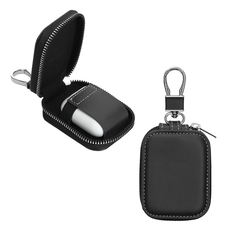 kwmobile In-Ear Headphone Case compatible with In-Ear Headphones Cover - Faux Leather Headphone Protective Case - Internal Dimensions 6 x 5 cm