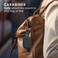 kwmobile In-Ear Headphone Case compatible with In-Ear Headphones Cover - Faux Leather Headphone Protective Case - Internal Dimensions 6 x 5 cm