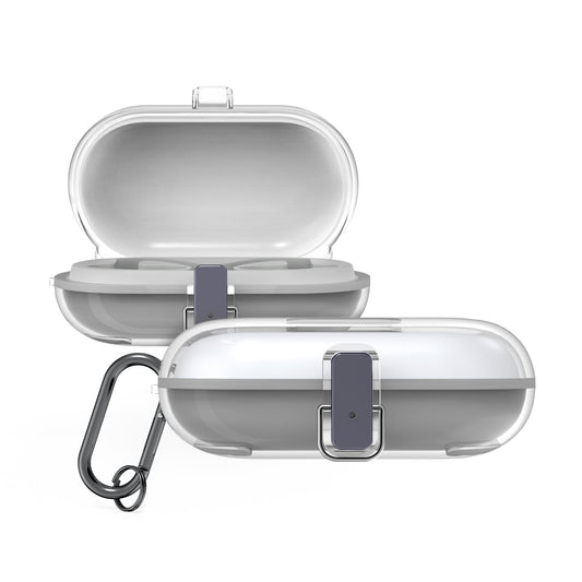 kwmobile Hülle kompatibel mit TOZO Open Buds - Hardcover Schutzhülle Etui Case Cover Kopfhörer - Transparent Transparent  [dsg01]