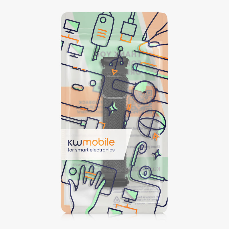 kwmobile Strap compatible with Xiaomi Redmi Watch 3 Active Fitness Tracker Sports Strap Band - Inner Dimensions from 14 - 22 cm