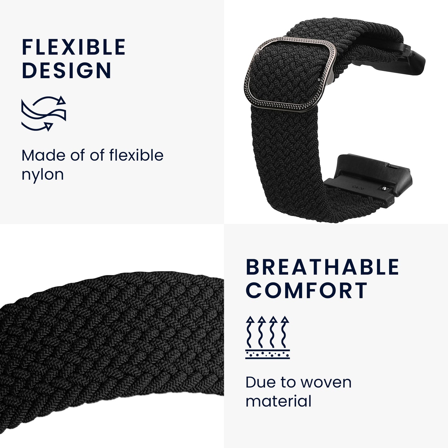 kwmobile Strap compatible with Xiaomi Redmi Watch 3 Active Fitness Tracker Sports Strap Band - Inner Dimensions from 14 - 22 cm
