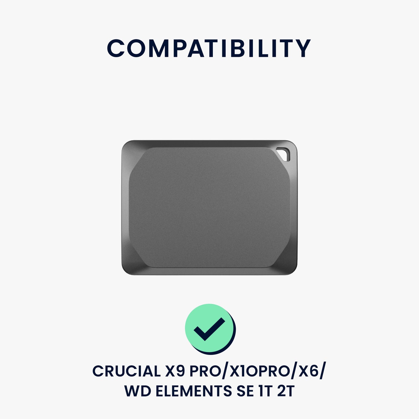 Case for Crucial X9 Pro / X10PRO / X6 / WD Elements SE 1T 2T