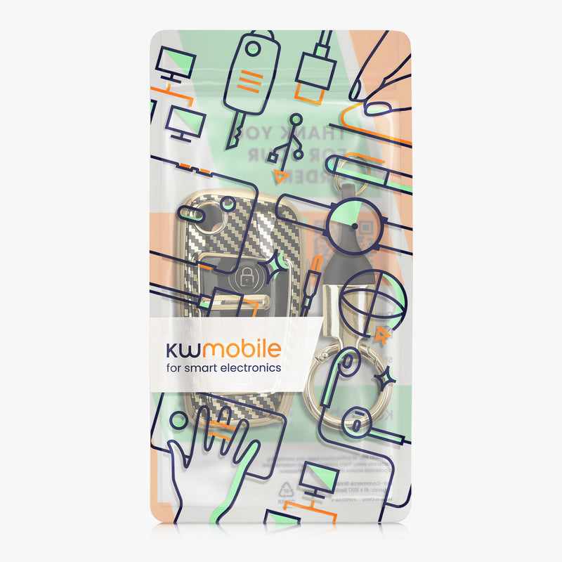 Case for Audi 3-Button Folding Key