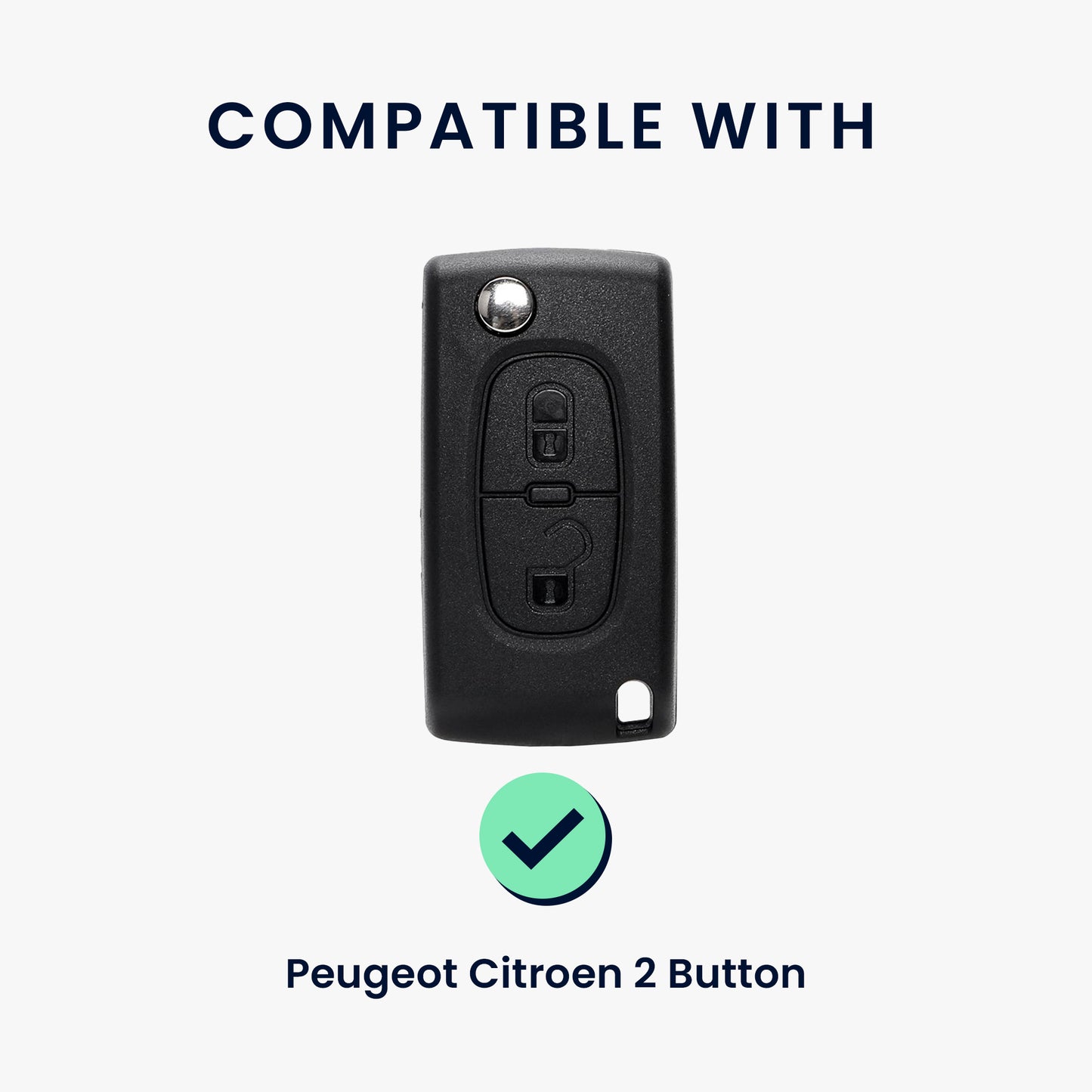 Cover for Peugeot Citroen 2-Button Folding Car Key