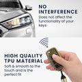 kwmobile Car Key Cover Compatible with VW Skoda Seat 3-Button Car Key - Key Cover with Key Ring Pendant - Case