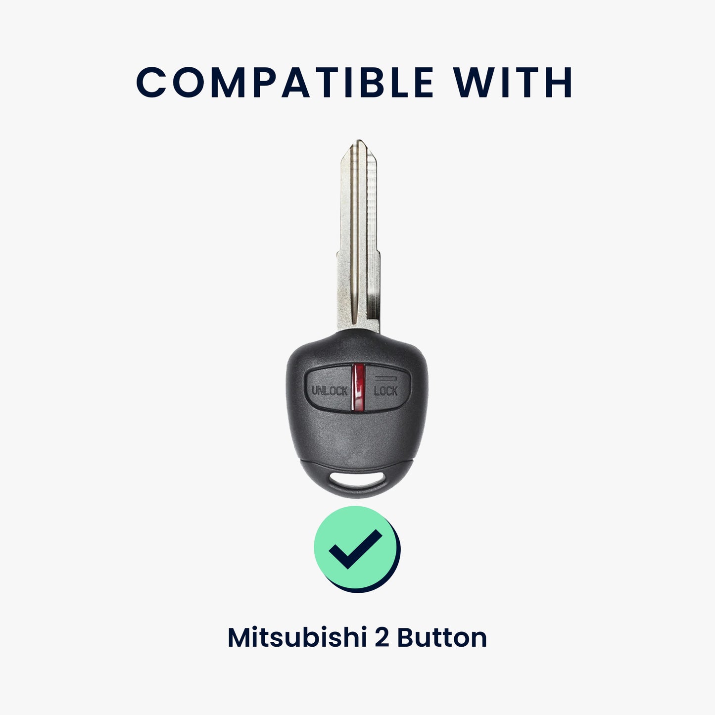 Case for Mitsubishi 2-Button Car Key
