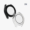 kwmobile Glass Case for Xiaomi Watch S3 Protective Cover Fullbody Fitness Tracker Case Set