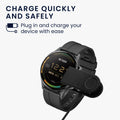 kwmobile Compatible with GolfBuddy Aim W12 USB Charging Cable Charger for Smartwatch Fitness Tracker Replacement Cable