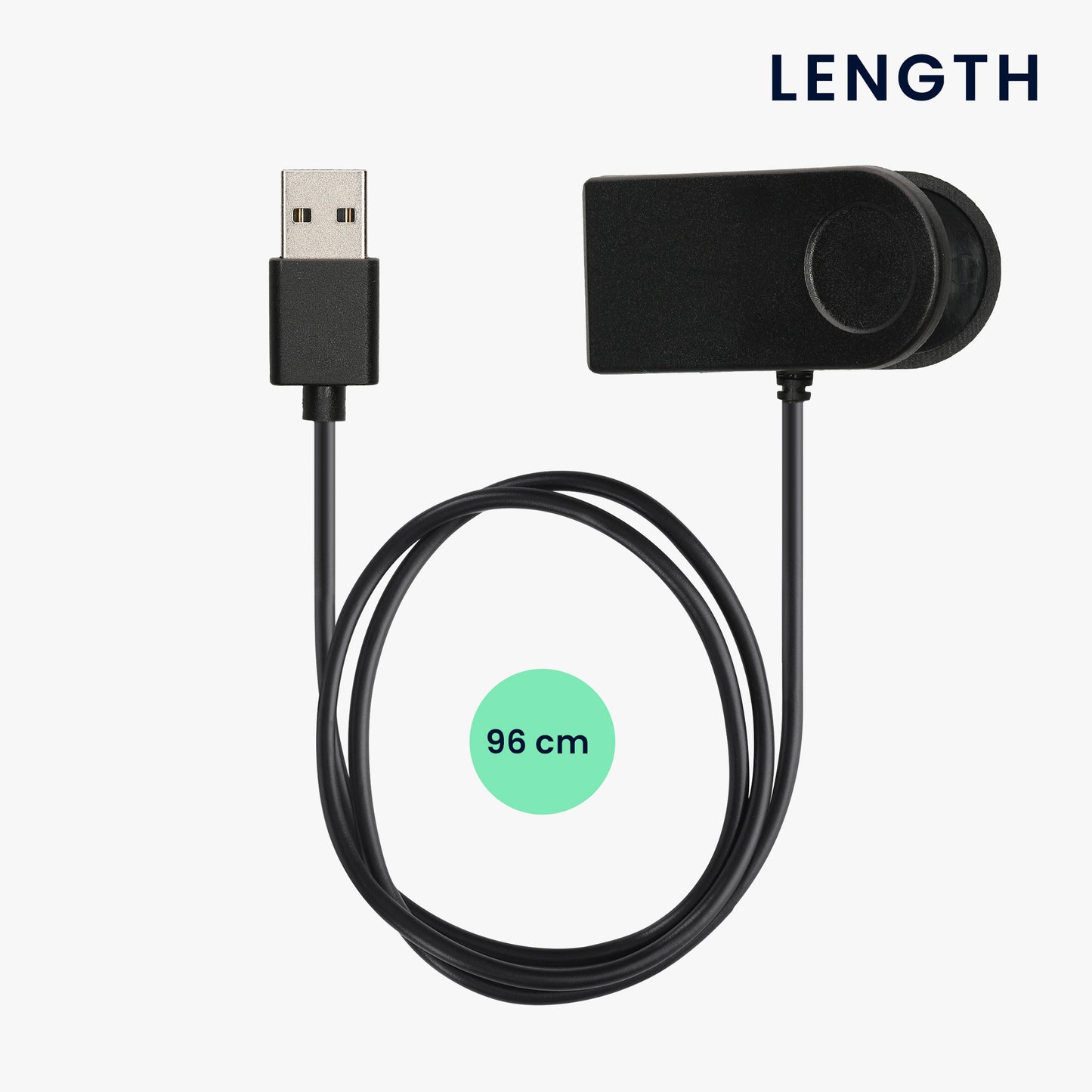 kwmobile Compatible with GolfBuddy Aim W12 USB Charging Cable Charger for Smartwatch Fitness Tracker Replacement Cable