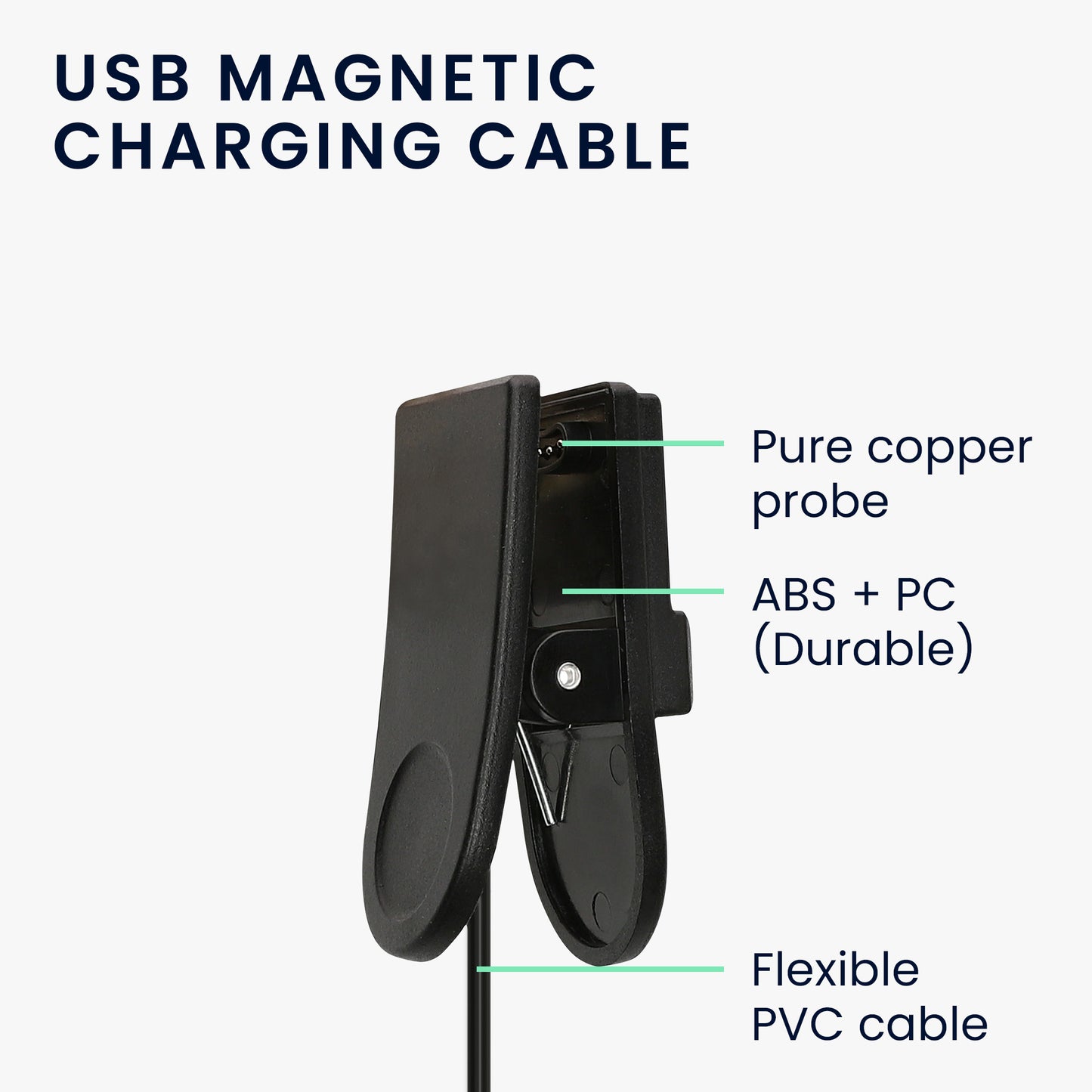 kwmobile Compatible with GolfBuddy Aim W12 USB Charging Cable Charger for Smartwatch Fitness Tracker Replacement Cable