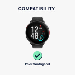 kwmobile Displayschutzfolie kompatibel mit Polar Vantage V3 Folie Schutzfolie für Fitness Tracker robuster