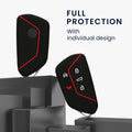 kwmobile Car Key Protection Case Compatible with VW Golf 8 5-Button Seat Leon MK4 Tarraco Atec Case - Silicone Key Cover