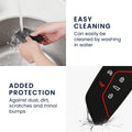 kwmobile Car Key Protection Case Compatible with VW Golf 8 5-Button Seat Leon MK4 Tarraco Atec Case - Silicone Key Cover