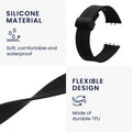 kwmobile Silicone Watch Strap for Samsung Galaxy Fit 3 Strap Replacement Strap for Fitness Tracker Replacement Strap Smartwatch