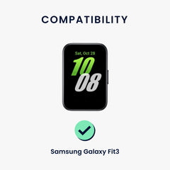 kwmobile Silikon Uhrenarmband für Samsung Galaxy Fit 3 Armband Ersatzarmband für Fitnesstracker Wechselarmband