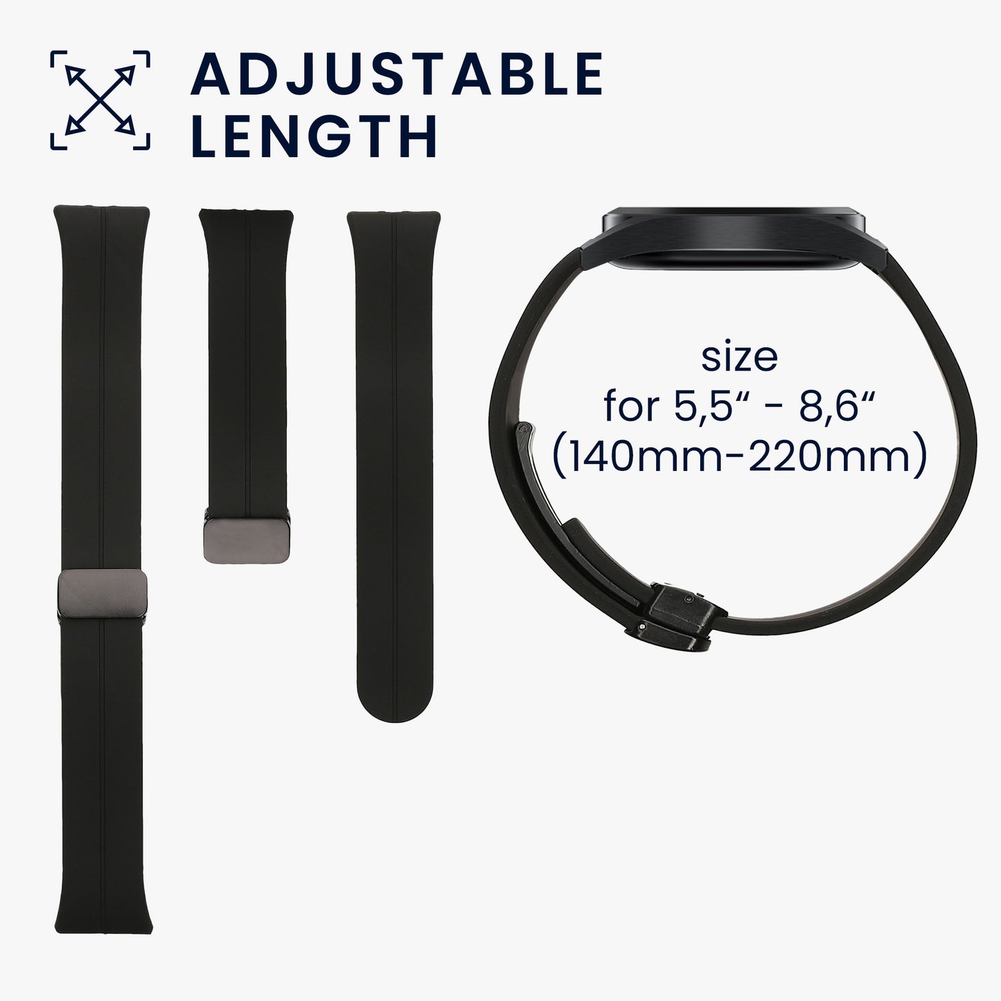 kwmobile Silicone Watch Strap for Samsung Galaxy Fit 3 Strap Replacement Strap for Fitness Tracker Replacement Strap Smartwatch