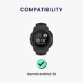 kwmobile Silicone Watch Strap for Garmin Instinct 2S Bracelet Replacement Band for Fitness Tracker Changing Strap Smartwatch
