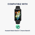 kwmobile Protective Case Compatible with Huawei Watch Band 7 / Honor Band 6 Case Frame with Cat Ears Case without Screen Protector