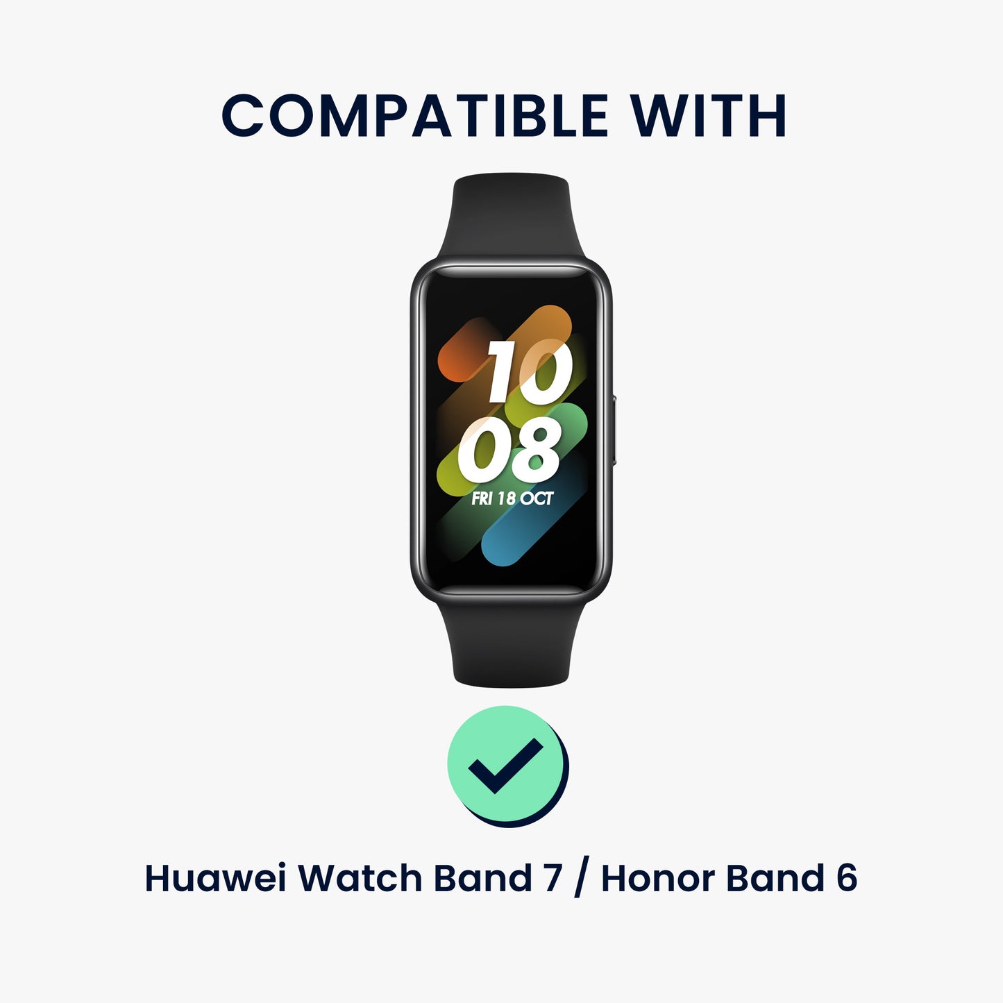 kwmobile Protective Case Compatible with Huawei Watch Band 7 / Honor Band 6 Case Frame with Cat Ears Case without Screen Protector