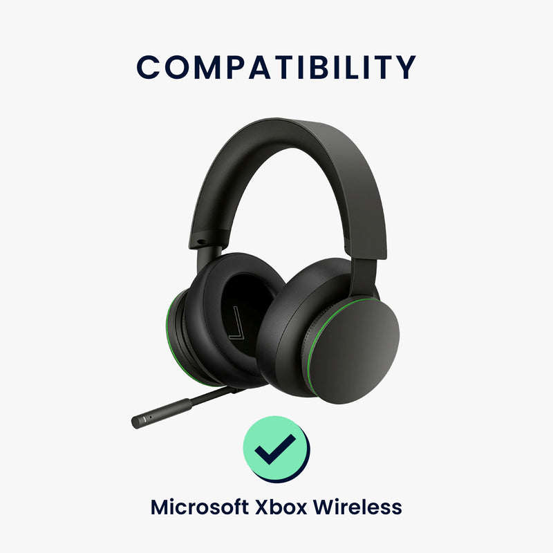 kwmobile Ear Pads for Microsoft Xbox Wireless Headphones Replacement Parts Over-Ear Headphones